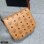 MCM Visetos Patricia Shoulder Bag Cognac