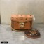 MCM Visetos Mini Patricia Crossbody Bag Cognac