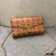 MCM Visetos Medium Millie Flap Crossbody Bag Cognac