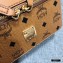 MCM Visetos Rockstar Vanity Case Bag Cognac
