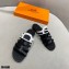 Hermes Chaine D'ancre Camelia Sandals Black/White