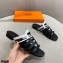 Hermes Chaine D'ancre Camelia Sandals Black/White