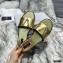 Versace Virtus Flat Mules Gold 2020