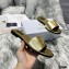 Versace Virtus Flat Mules Gold 2020