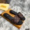 Louis Vuitton Monogram Canvas Lock It Flat Mules Brown 2020