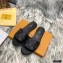 Louis Vuitton Monogram Canvas Lock It Flat Mules Black 2020