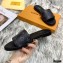 Louis Vuitton Monogram Canvas Lock It Flat Mules Black 2020