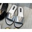 Versace Virtus Flat Mules Silver 2020
