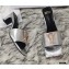 Versace Virtus Mid-Heel 6cm Mules Silver 2020