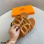 Hermes Chaine D'ancre Camelia Sandals Brown