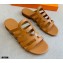 Hermes Chaine D'ancre Camelia Sandals Brown