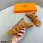 Hermes Chaine D'ancre Camelia Sandals Brown