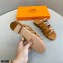 Hermes Chaine D'ancre Camelia Sandals Brown