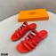 Hermes Chaine D'ancre Camelia Sandals Red