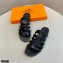 Hermes Chaine D'ancre Camelia Sandals Black