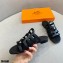 Hermes Chaine D'ancre Camelia Sandals Black