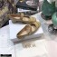 Dior Heel 3.5cm Teddy-D Ballerinas Perforated Glazed Calfskin Nude 2021