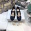 Dior Heel 3.5cm Teddy-D Ballerinas Perforated Glazed Calfskin Blue 2021