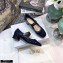 Dior Heel 3.5cm Teddy-D Ballerinas Perforated Glazed Calfskin Blue 2021