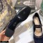 Dior Heel 3.5cm Teddy-D Ballerinas Perforated Glazed Calfskin Blue 2021