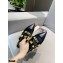 Valentino Calfskin Roman Stud Flat Mules Black 2021