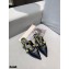 Valentino Calfskin Roman Stud Flat Mules Black 2021