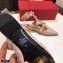 Valentino Calfskin Roman Stud Ballet Flats Nude 2021
