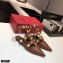 Valentino Calfskin Roman Stud Ballet Flats Coffee 2021