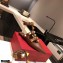 Valentino Calfskin Roman Stud Ballet Flats Coffee 2021