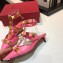 Valentino Heel 4cm Calfskin Roman Stud Pumps Pink 2021