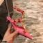 Valentino Heel 4cm Calfskin Roman Stud Pumps Pink 2021