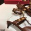 Valentino Heel 4cm Calfskin Roman Stud Pumps Coffee 2021