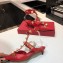 Valentino Heel 4cm Calfskin Roman Stud Pumps Red 2021