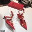 Valentino Heel 4cm Calfskin Roman Stud Pumps Red 2021