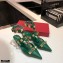 Valentino Heel 4cm Calfskin Roman Stud Pumps Green 2021