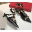 Valentino Heel 4cm Calfskin Roman Stud Pumps Black 2021