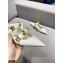 Valentino Calfskin Roman Stud Flat Mules White 2021
