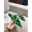 Valentino Calfskin Roman Stud Flat Mules Green 2021