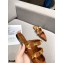 Valentino Calfskin Roman Stud Flat Mules Brown 2021