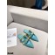 Valentino Calfskin Roman Stud Flat Mules Blue 2021