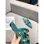 Valentino Calfskin Roman Stud Flat Mules Blue 2021