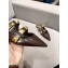 Valentino Calfskin Roman Stud Flat Mules Coffee 2021