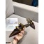 Valentino Calfskin Roman Stud Flat Mules Coffee 2021