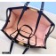 Fendi Medium Peekaboo X-Tote Shopper Bag FF Embroidered Pink Canvas 2020