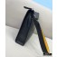 Fendi Leather Flat Pouch Clutch Bag Black 2021