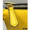 Fendi Leather Flat Pouch Clutch Bag Yellow 2021
