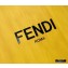 Fendi Leather Pack Medium Shopping Bag Yellow 2021