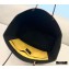 Fendi Leather Pack Medium Shopping Bag Yellow 2021
