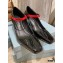 Prada Heel 7.5cm Two-tone Mary Jane Pumps Patent Black with Strap 2021
