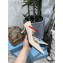 Prada Heel 7.5cm Two-tone Mary Jane Pumps Patent Beige with Strap 2021